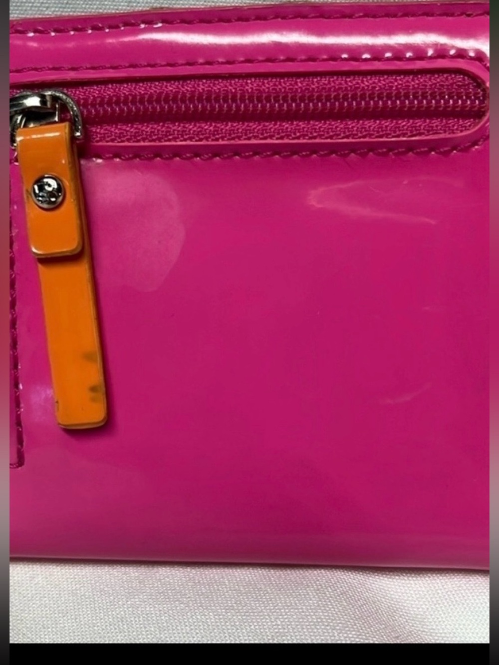 Kate Spade Pink Patent Leather Small Wallet Coin Purse ID Card Holder - Picture 3 of 7